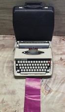 Brother Deluxe 800T Typewriter Portable In Hard Case With Manual Made In Japan 