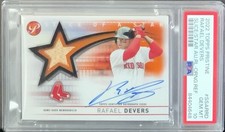 Rafael Devers, Auto #/25 Orange Refractor, 2022 Topps Pristine, PSA 10 GEM MINT
