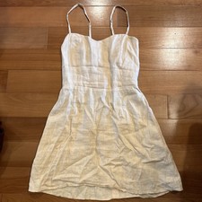 Reformation Peach Linen Mini Dress 2