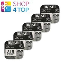 5x Maxell 315 314 SR716SW Silver Oxide 1.55V Watch Batteries Made in Japan