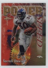1998 Topps Chrome Season's Best Power and Speed Refractor Terrell Davis HOF 0v2