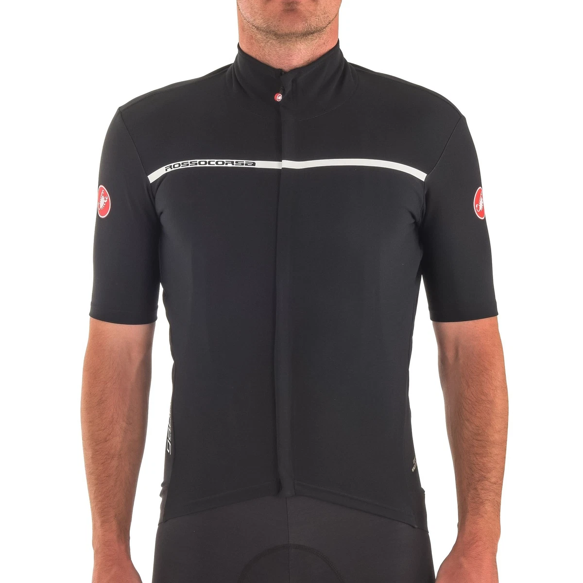 Maillot Combiné Castelli Era Circus Team, Taille M, Blanc/noir, Occasion