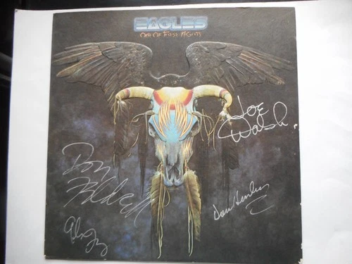 EAGLES  signed ALBUM- ONE of these Nights                                  ekim