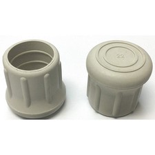 GRAINGER APPROVED LTB 22G/W Furniture Protective Leg Tips,1 1/4"Dia 18AE11