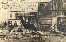 Tornado Damage Bigheart(Barnsdall) OK Oklahoma 1911 RPPC Photo Postcard COPY