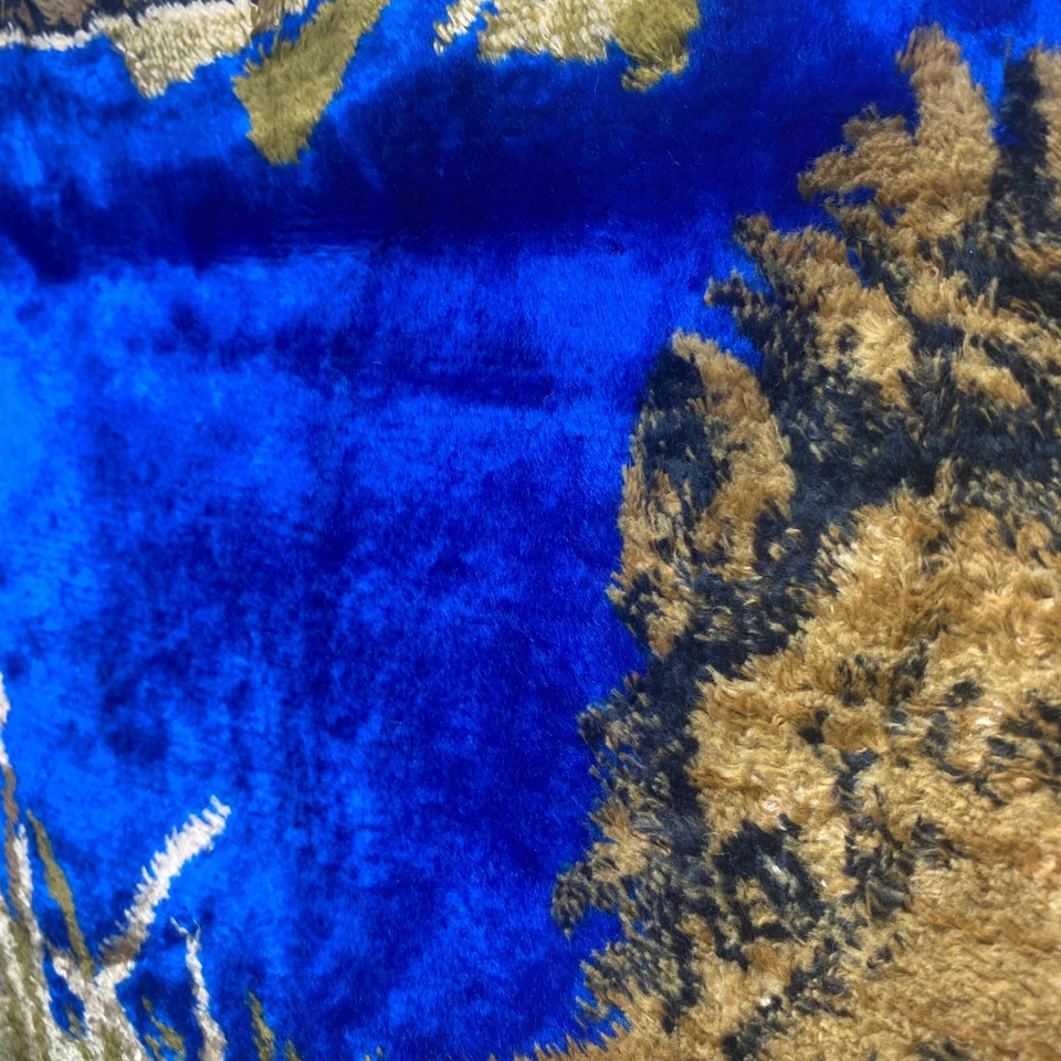 Alfombra colgante de pared tapiz terciopelo escena real familia león majestuoso de colección Foto 4 de 4