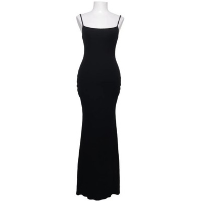 Halara, Maxikleid, Größe: L, Schwarz, Elasthan/Modal, Einfarbig, Damen #or3