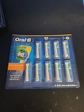 Oral B Refill 9 Electric Tooth Brush Heads Advanced Clean Max Plaque Removal NEW
