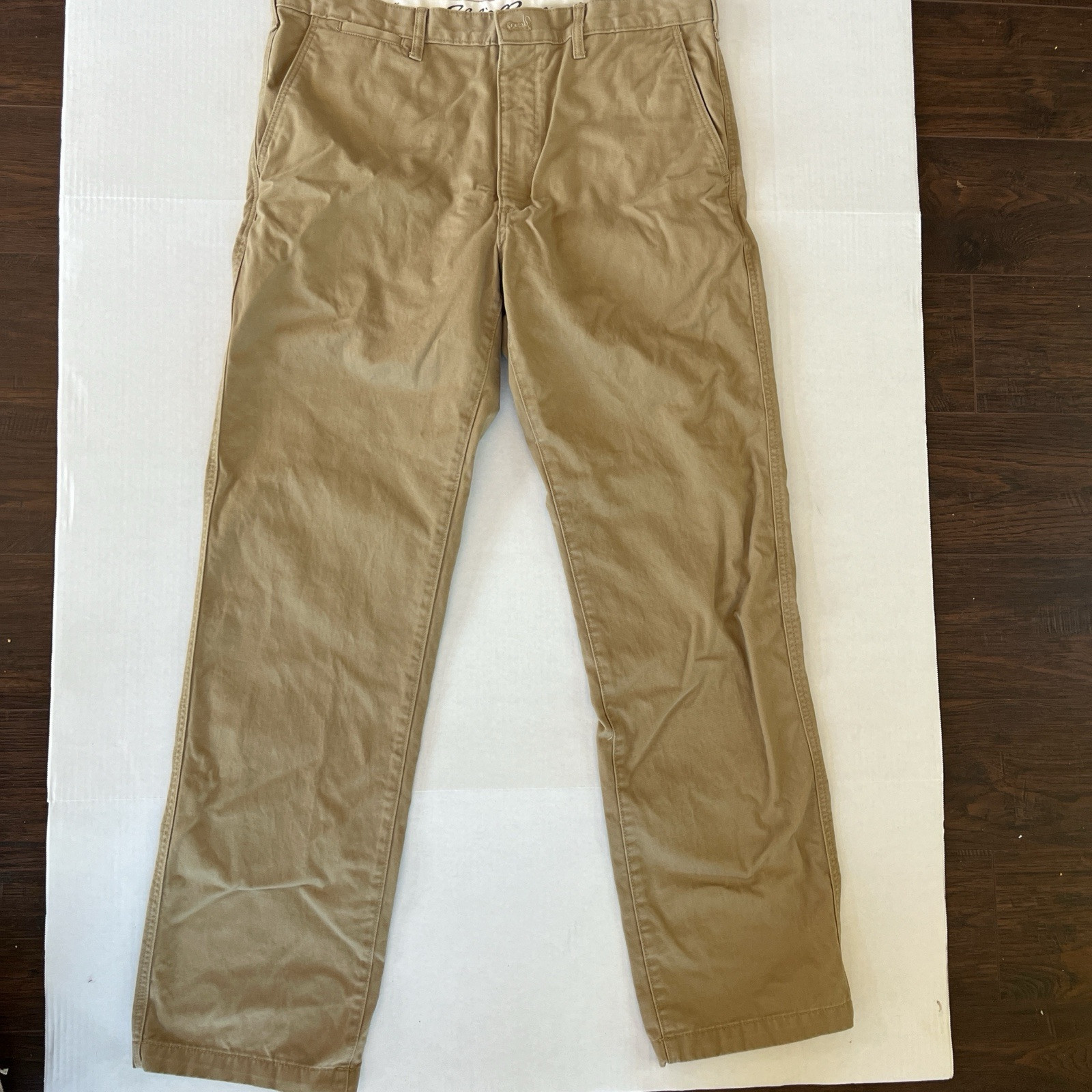 Eddie Bauer Mens Legend Wash Classic Fit Straight Leg Khaki Pants Beige 36x34