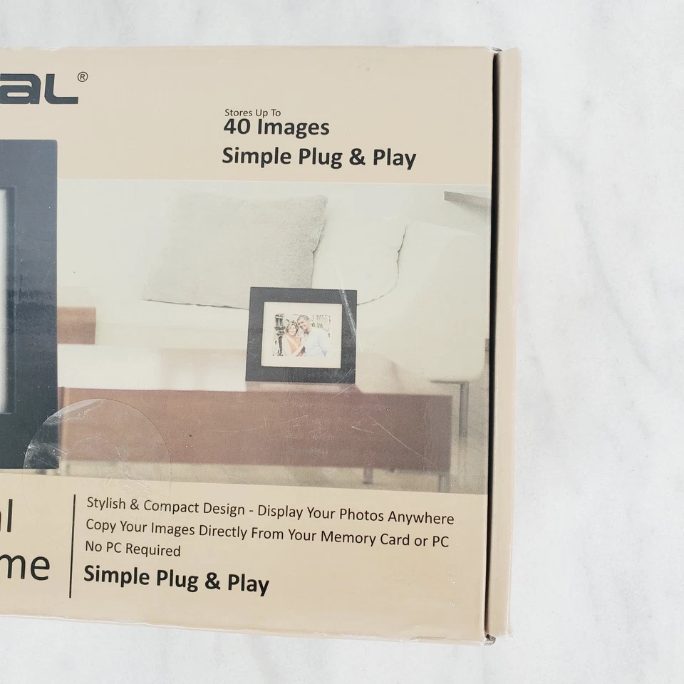 Pandigital PAN3502W02 3.5" Digital Photo Picture Frame (Black) New In Box - Image 3 of 4