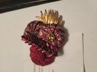 Versatile Yo-yo Corsage Brooch Pin Made Recycled Jewelry Ties One Of A Kind — photo 6