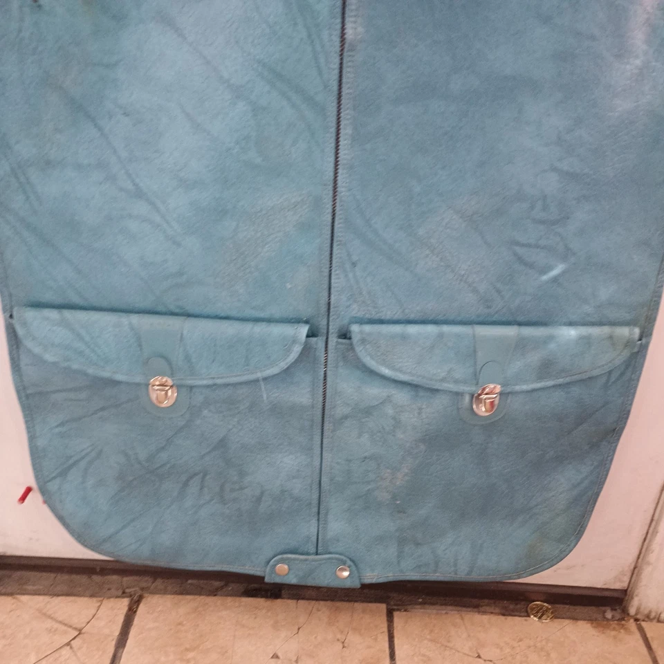 De colección American Tourister Equipaje Ropa Bolso Cuero Tuorquise Azul 50x24 Foto 2 de 4