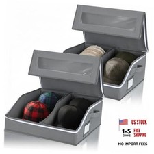 EupHHonycs 2 Pack Stackable Hat Storage for Baseball Caps - Holds up to 48