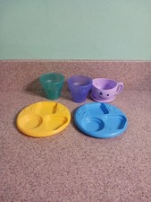 LeapFrog Shapes  Sharing Picnic Basket Accessories ONLY Plates Cups 5pc