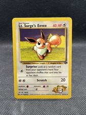 Lt. Surge's Eevee 51/132 Gym Challenge Regular MP Pokemon TCG on eBay