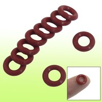 10 StüCke 10Mm X 2.5Mm Rot Gummi ÖLdichtung Dichtungring O-Ring ÖLdichtungring