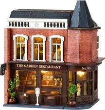 DIY Miniature House Kit, CUTEROOM Wooden Dollhouse Kit Mini Making Kit... 