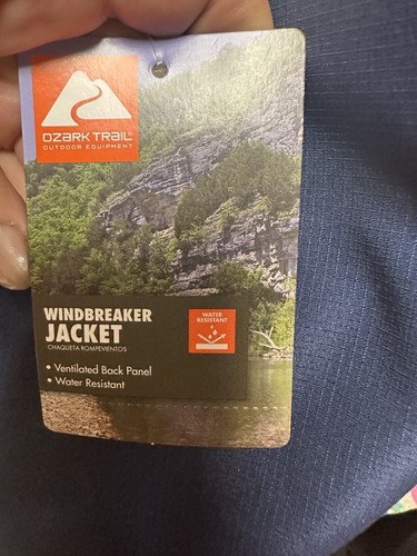 Giacca a vento uomo Ozark Trail taglia large blu navy - Foto 4 di 5