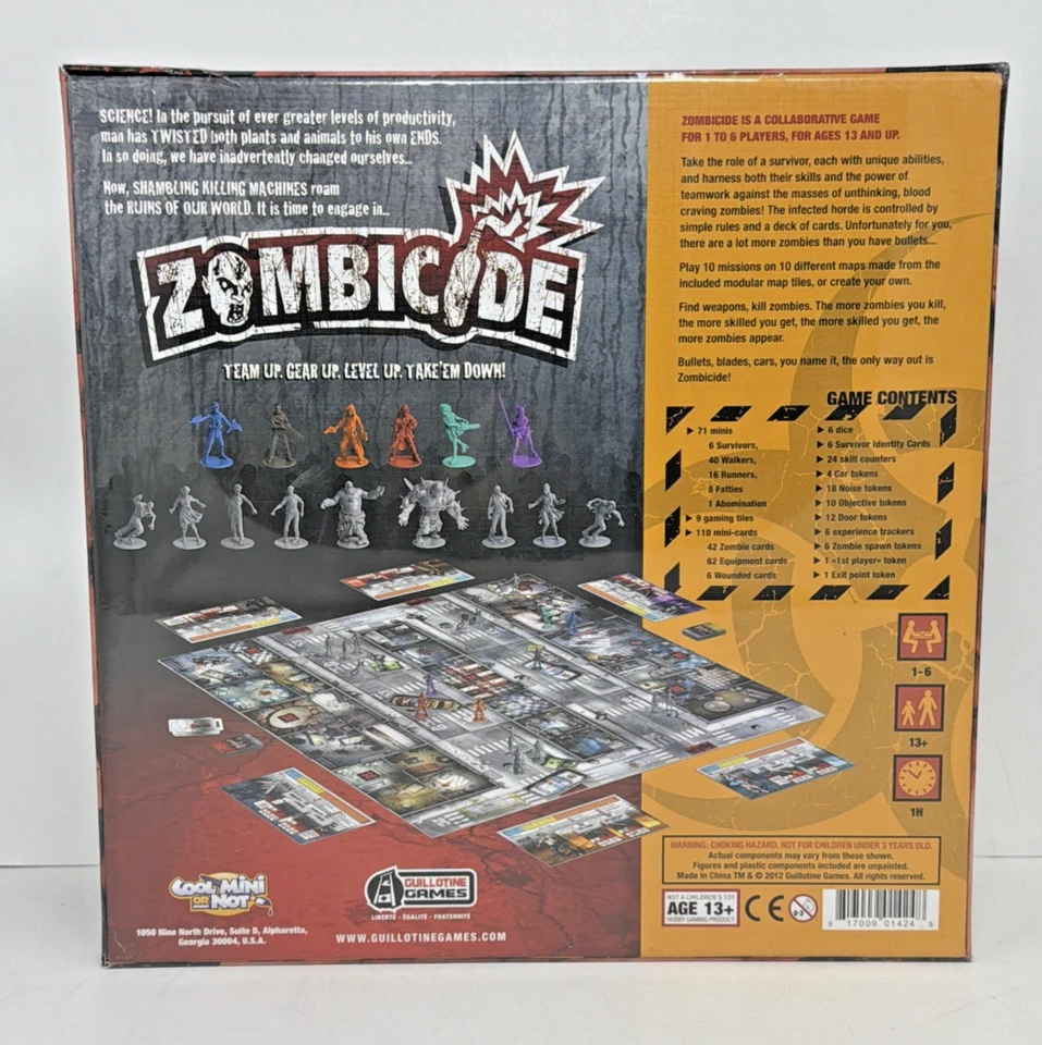 Zombicide Base Set Board Game Season 1 Guillotine CMON 2017 Original NEW SEALED - Image 3 of 4
