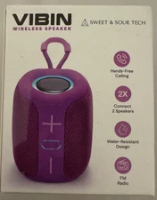 VIBIN WIRELESS SPEAKER - PORTABLE - NEW IN BOX