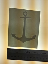 Boat Anchor  - WHITE - Vinyl Sticker Decal - Y7-2.685