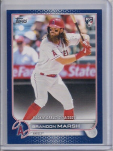 2022 Topps Update Rookie Debut Royal Blue Border Brandon Marsh RC