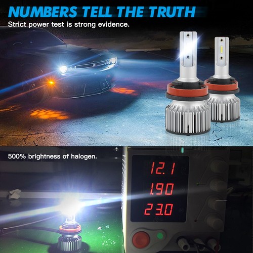 9005 HB3 LED Headlight Bulbs Bright High Beam For Peugeot ION 2010-2025 6000K - Picture 8 of 10