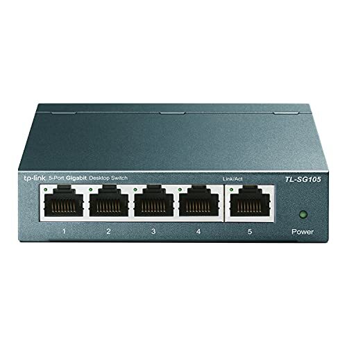 TP-Link TL-SG105 - Switch 5 Puertos 10/100/1000 MBps Switch ethernet, Switch