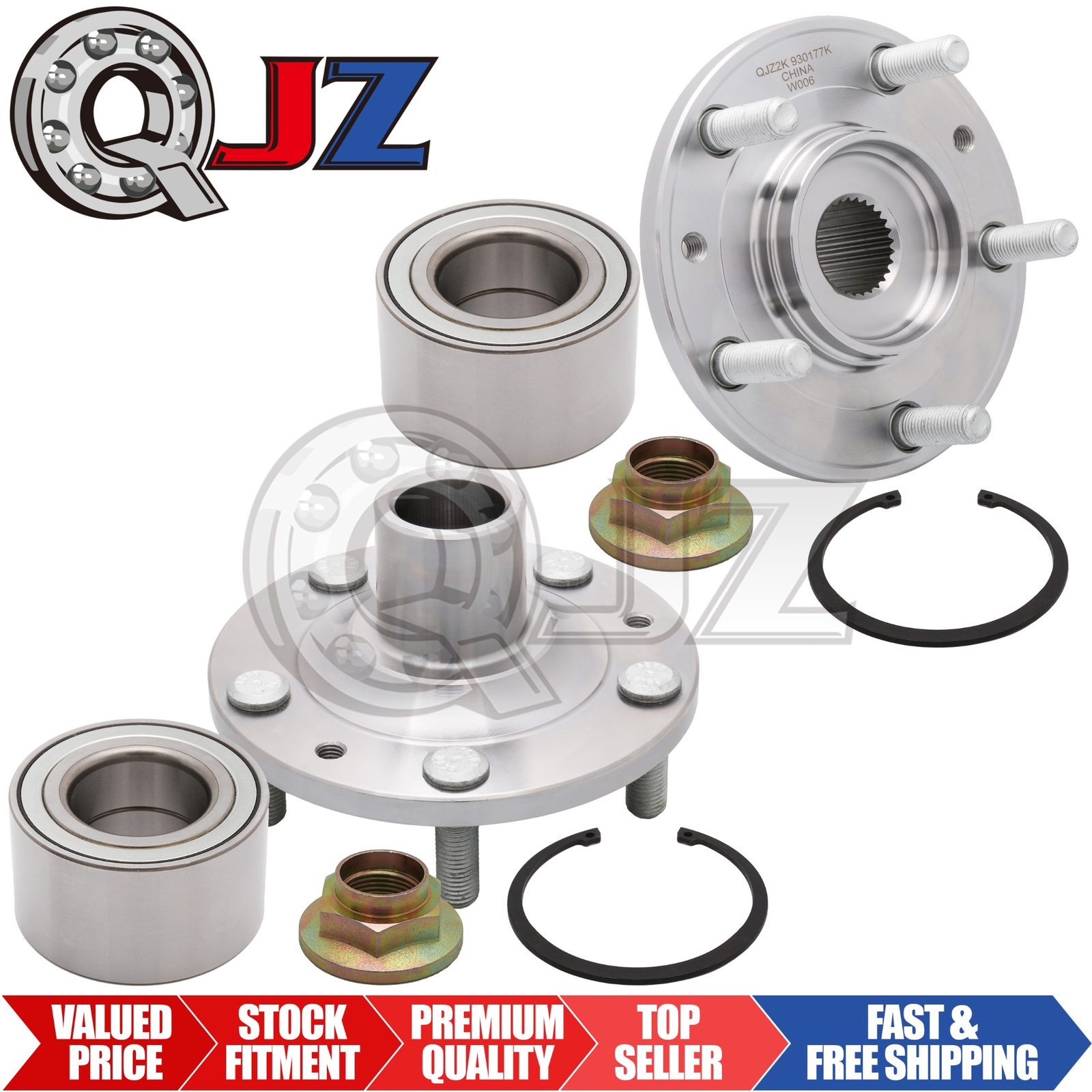 2-Pack Front Wheel Hub Bearing Kit – Fits Ford Fusion, Mazda6, Lincoln MKZ (2006-2012) - View #7