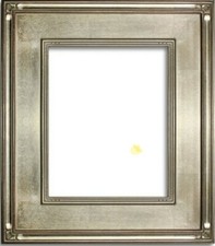 3" Simple Silver Metal Leaf Frame Wedding Gallery PLEIN AIR frames4art M14S