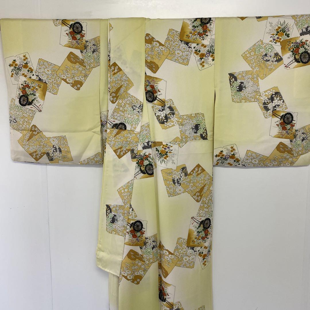 エルンスト【Le Kimono】 JAPANESE KIMONO FINE PATTERN PURE SILK VINTAGE ANTIQUE Z5363