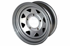 Land Rover Defender 90 / 110 8 Spoke Steel 16x7 Wheel Silver x1 - GRW002