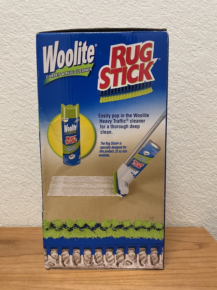 NEW Woolite Rug Stick Carpet Floor Foam High Traffic Deep Cleaner Brush