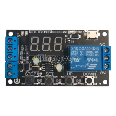 DC 5V/12V/24V Digital LED Cycle Timer Delay Relay Switch Time Relay Module