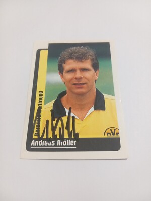 Panini Sticker signiert Andreas Möller Borussia Dortmund NEU