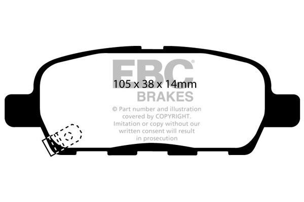 EBC DP81666RPX Track & Race Brake Pad Set