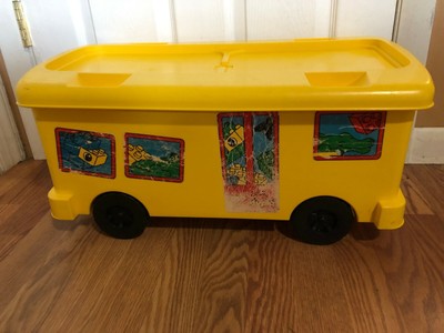 yellow lego bus