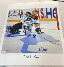 ANDY MOOG SIGNED PAINTED POSTER BY NEIL WASSERMAN 92 LTD 