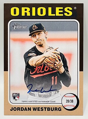 Jordan Westburg RC Auto 2024 Topps Heritage Real One #ROA-JWE