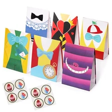 24Pack Alice in Wonderland Party Favor Bags Gift Bags Candy Bag Party Decoration