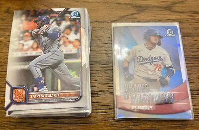 2022 Bowman Chrome Baseball Cards 1-100 + Inserts - You Pick - Complete Your Set