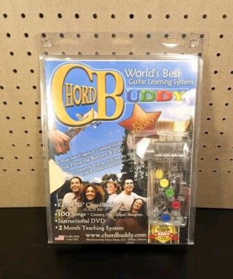 Chord Buddy Guitar Lessons Learning System DVD Book. New In Package 