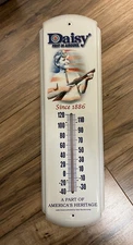17" Daisy First In AirGuns BB Guns Advertising Thermometer / FREE SHIPPING