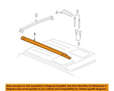 Chrysler Oem 06-07 Commander Roof Luggage Carrier-side Rail 55396646ae