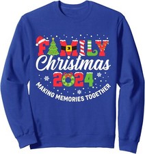 Family Christmas Matching Outfit Xmas Squad Santa Unisex Crewneck Sweatshirt