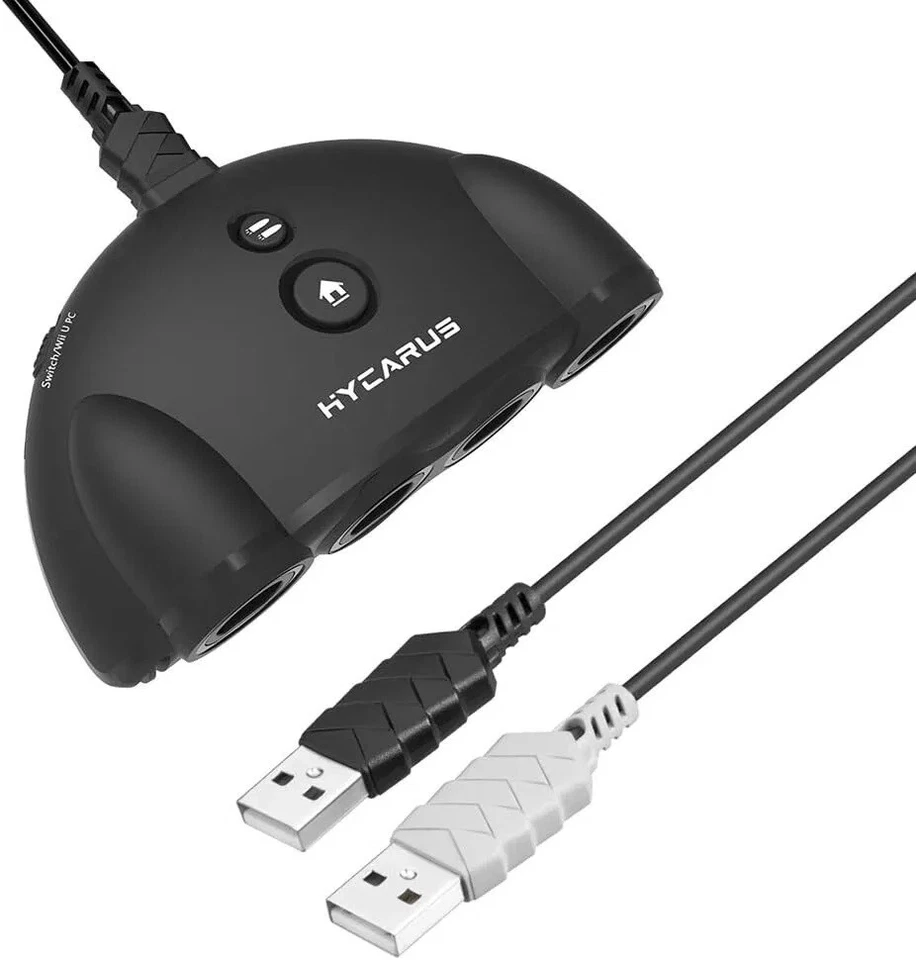 GameCube Controller Adapter 4 Port For Nintendo Switch Wii U & PC USB NEW UK - Image 2 of 4