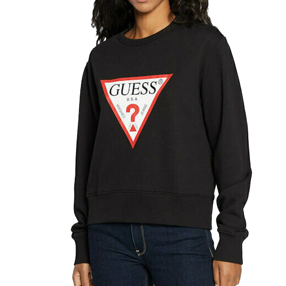 Sweat-Shirt Noir Femme | Sweats Guess * Les Soupirs