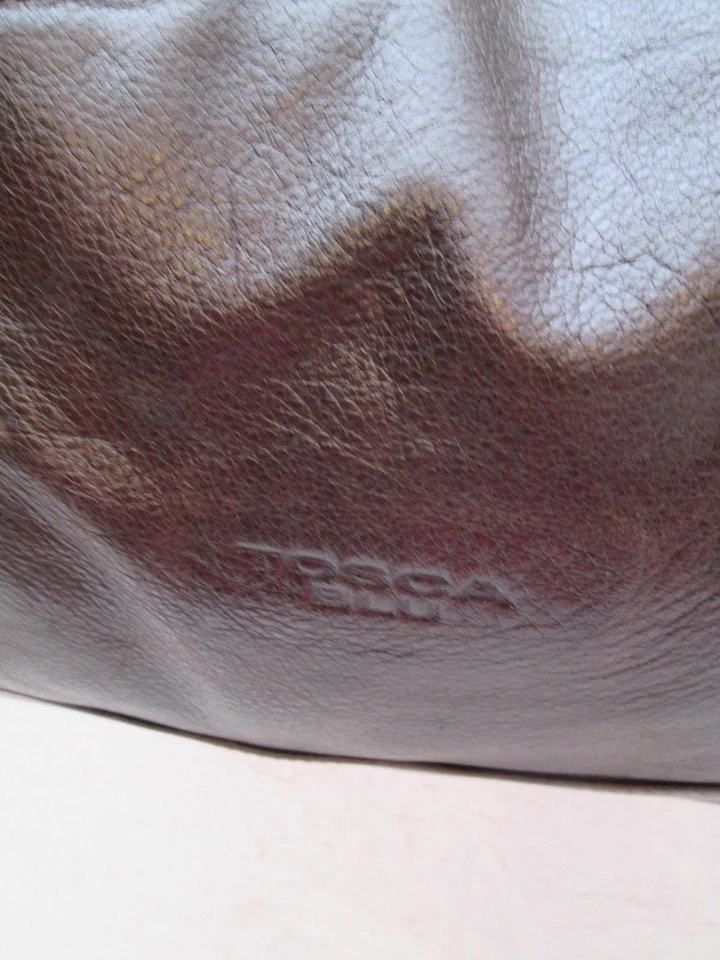 Authentique grand sac à main TOSCA BLU cuir bag - Photo 2/4