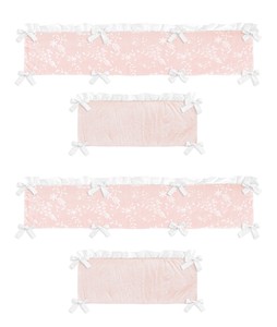 solid color crib bumper pads