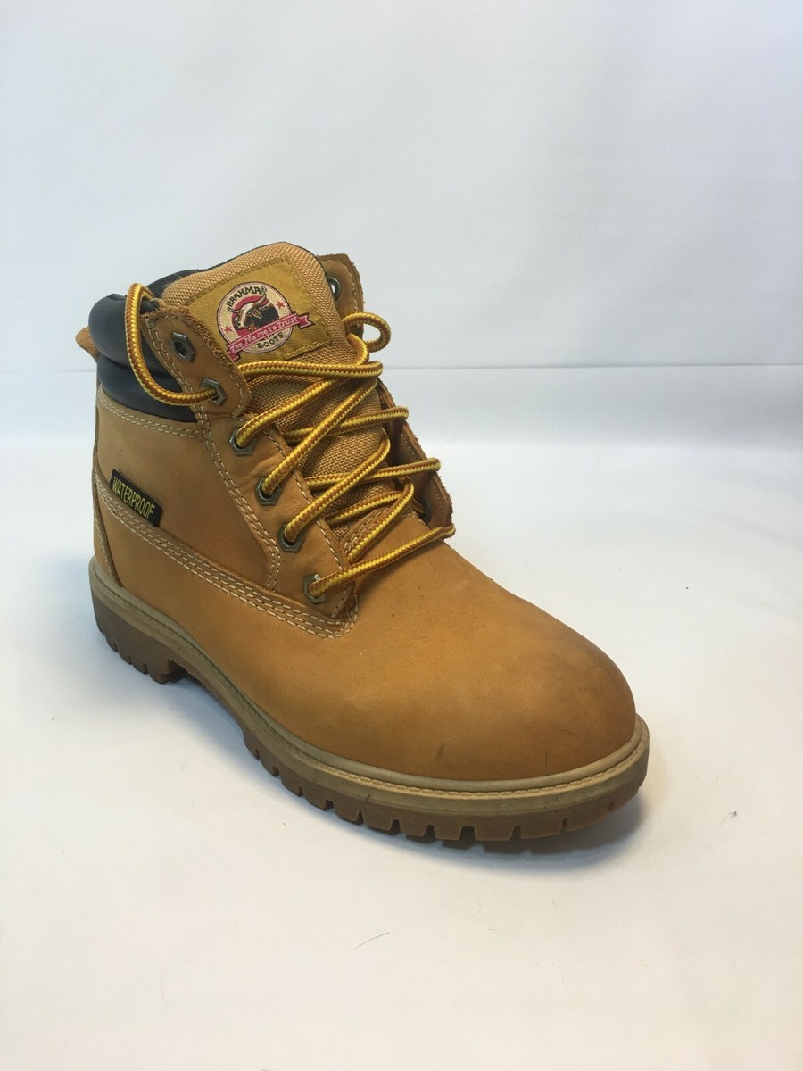 Brahma Mens Wheat Leather Waterproof Steel toe Size 7 oil  display picture 2